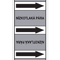 Značení potrubí, nízkotlaká pára